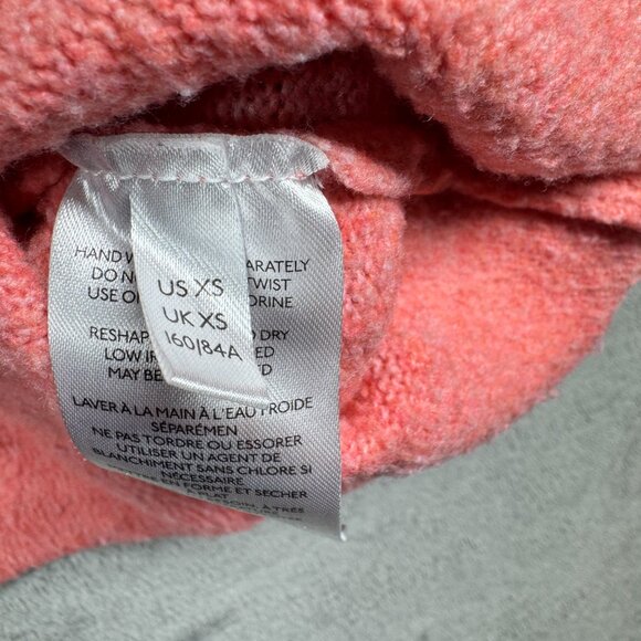 Cozy Deep V Oversized Pullover Sweater Pink Soft Knit by Anthropologie XS - Picture 6 of 13